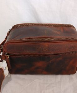 Leather Toilet Bag
